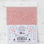 Plantilla de nevadas con sello dulce