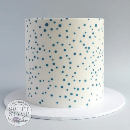 Representación de la plantilla de sello dulce de nevadas