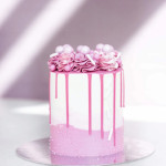 diseño de pastel rosa