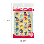 Mini discos de oblea Stitch Ø 3,4 cm en su embalaje
