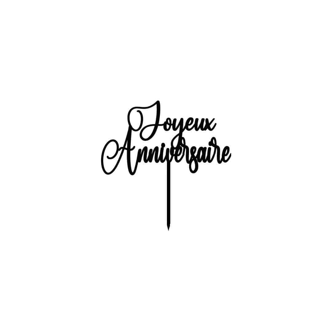 Adorno para tarta de feliz cumpleaños