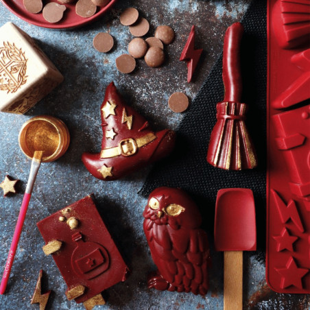 chocolates con el molde de silicona del mago