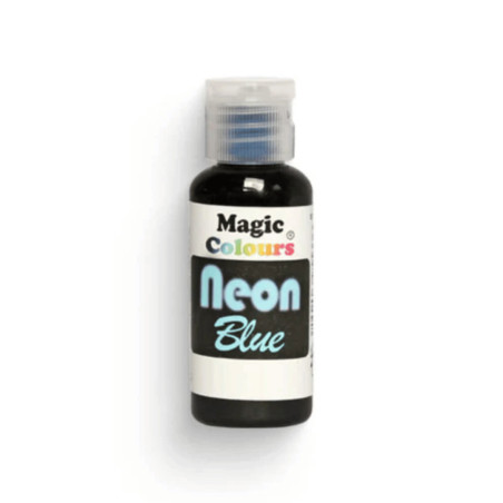 tintes en gel azul neón