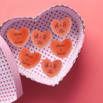 Dulces de corazón personalizados para San Valentín