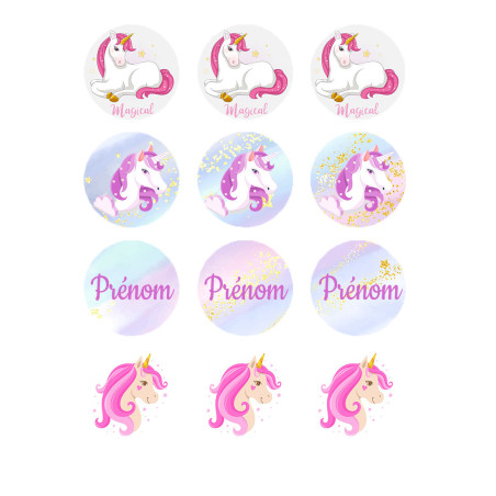 Decoración de cupcakes de unicornio a precios reducidos.