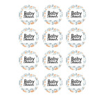 Discos comestibles para cupcakes para baby shower