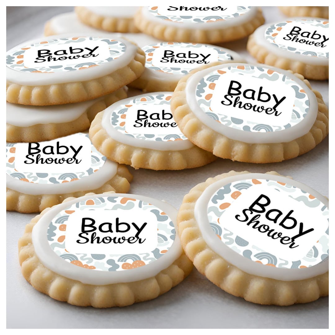 Discos comestibles para cupcakes para baby shower
