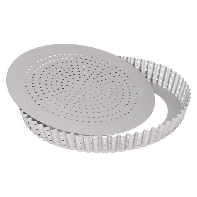 Molde para tarta perforado con base extraíble