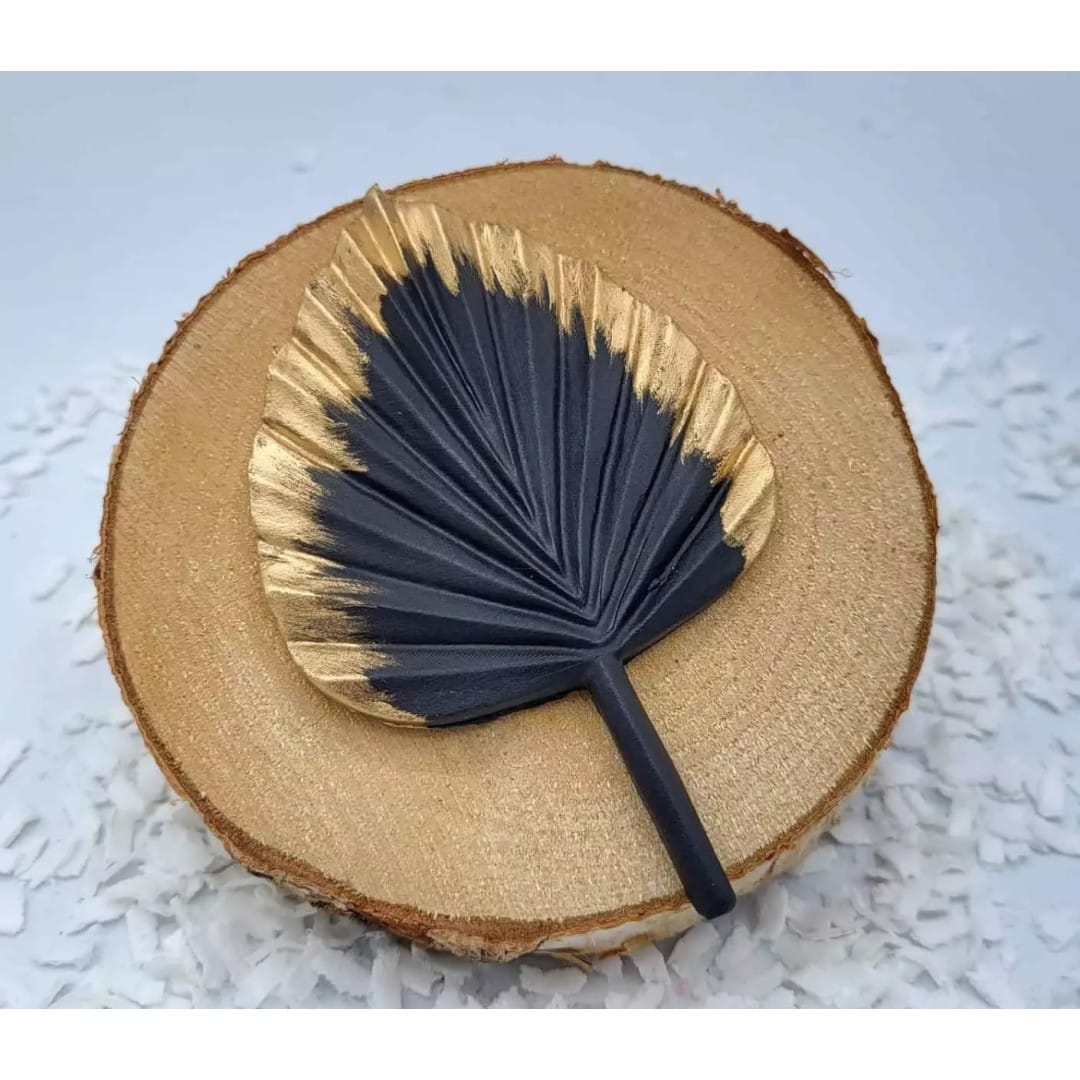 Molde de modelado de hoja de palma 3D.