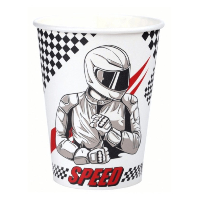 Taza de cumpleaños de carreras de coches