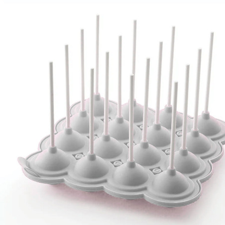 Molde redondo para cake pops con palitos