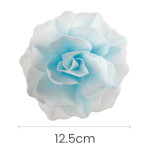 Flor de oblea gigante azul tamaño Dekora
