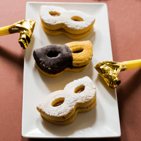 galleta de máscara de carnaval