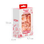 Caja de 18 flores de oblea rosa claro
