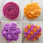 Pasteles decorados con boquilla Wilton 104