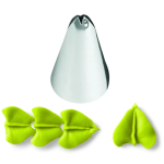 Punta de acero inoxidable Wilton Leaf n.° 68