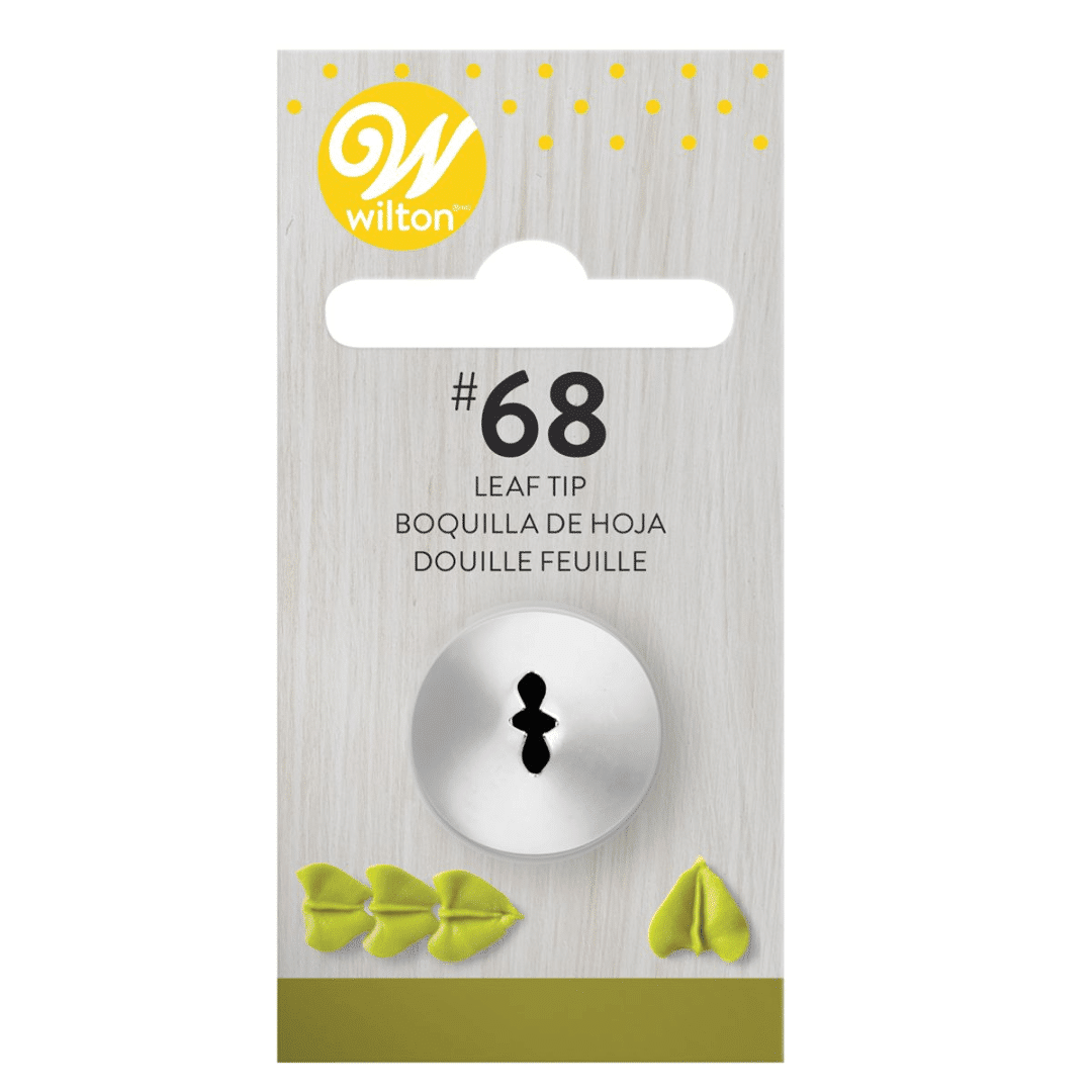 Punta de acero inoxidable con forma de hoja Wilton n.° 68