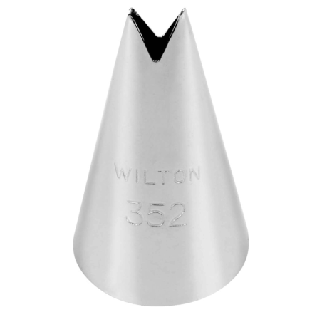 Punta de acero inoxidable con forma de hoja Wilton n.° 68