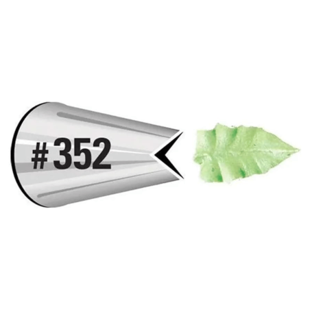 Dar forma con la boquilla de hoja de acero inoxidable Wilton n.° 68