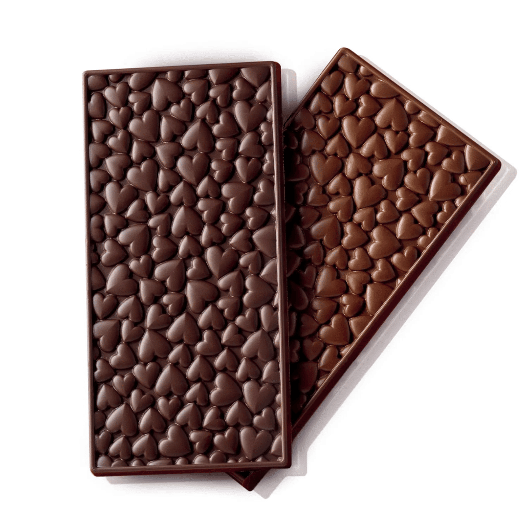 Barra de chocolate para San Valentín