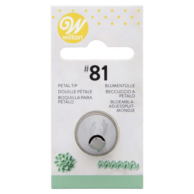 Boquilla de pétalos n.° 81, embalaje Wilton