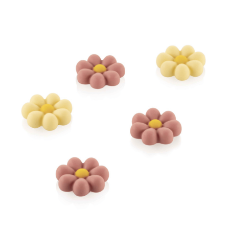 Molde de silicona con forma de flores para bombones - Silikomart