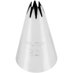 Punta de estrella de acero inoxidable Wilton n.° 22