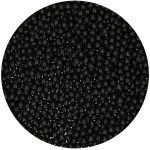 Perlas de azúcar negras brillantes de 4 mm