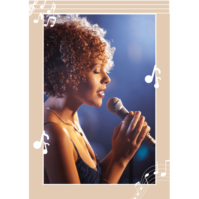Hoja de azúcar de músico personalizada A4