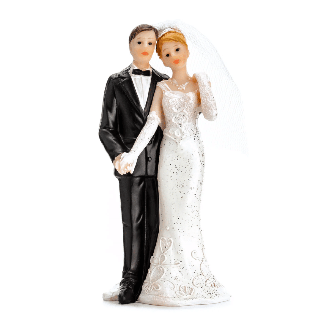 Adorno para tarta de boda pareja 11 cm
