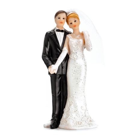 Adorno para tarta de boda pareja 11 cm