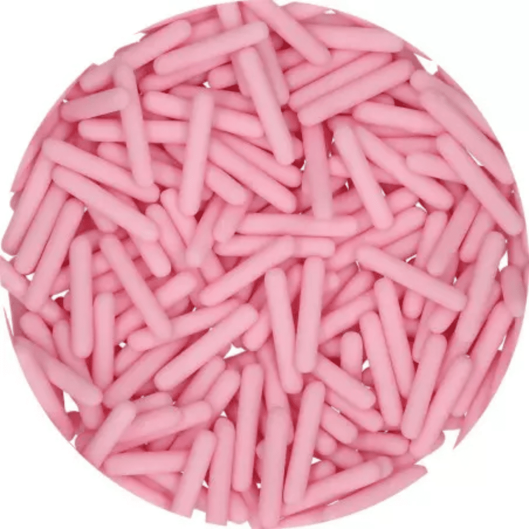 Palitos de azúcar rosados de Funcakes
