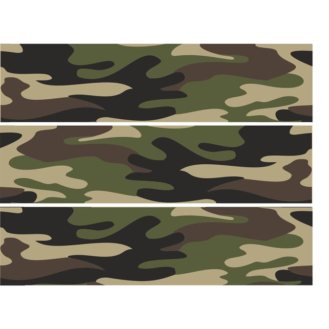 camuflaje de contorno de pastel comestible