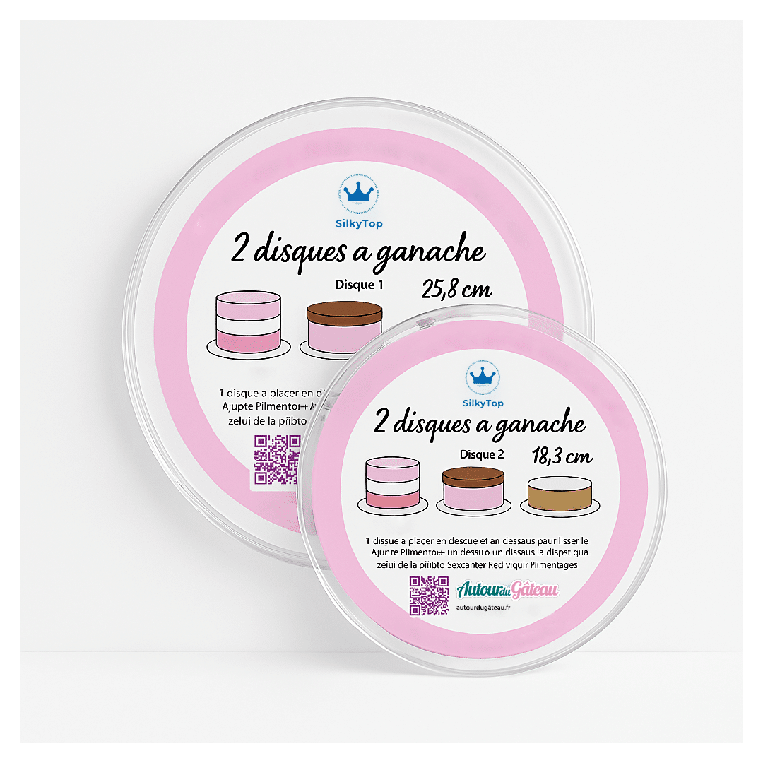 Disco de ganache acrílico en un juego de 2 - tamaño de su elección