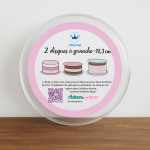 Disco de ganache acrílico en un juego de 2 - tamaño de su elección