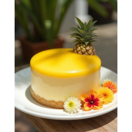 Postre de piña con puré de frutas - Ravifruit