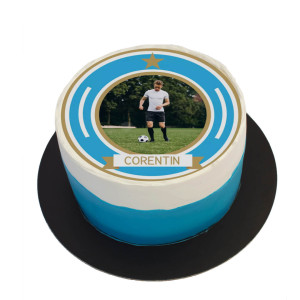 Foto comestible redonda fútbol Marsella 24 cm para personalizar