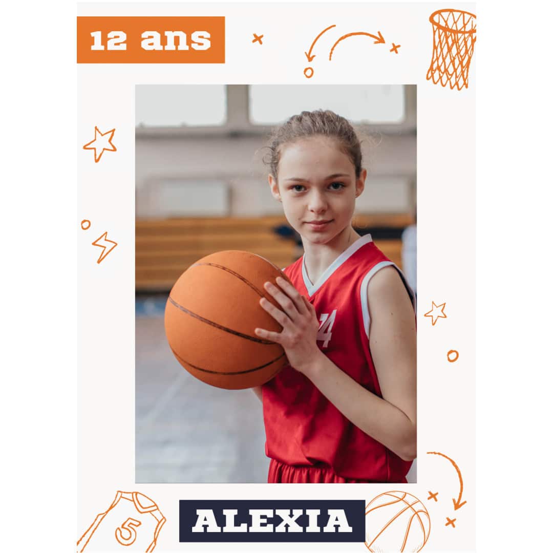 Foto comestible para personalizar un balón de baloncesto