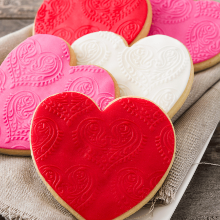 6 cortadores de galletas de corazón | Equipo de pastelería