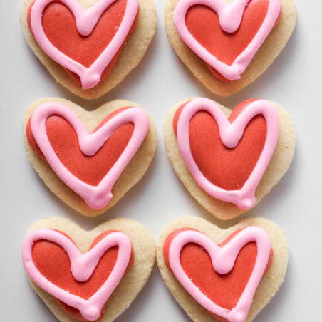 6 cortadores de galletas de corazón | Equipo de pastelería