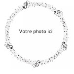 Foto musical comestible redonda de 24 cm