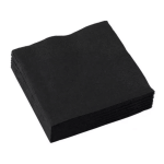 servilletas de papel negras de 25 x 25 cm