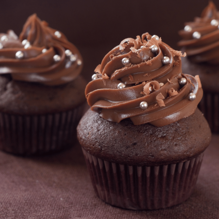 mini perlas en cupcakes