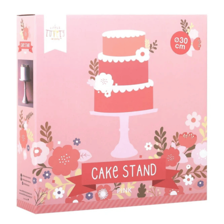 Soporte para tartas rosa pequeño y encantador
