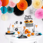 decoración de mesa de plata