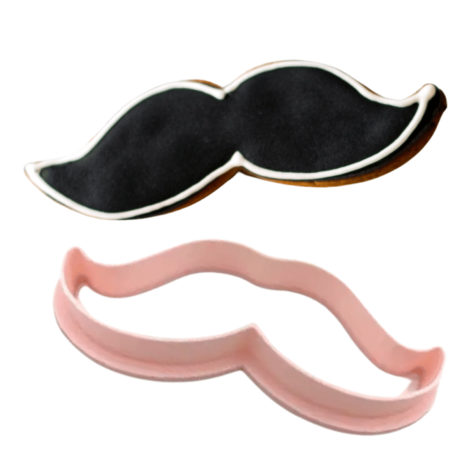 Cortador de galletas bigote 8,5 cm para galletas de mantequilla