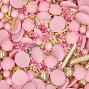 Chispas de colores glamour rosa 600g