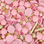 Chispas de glamour rosa