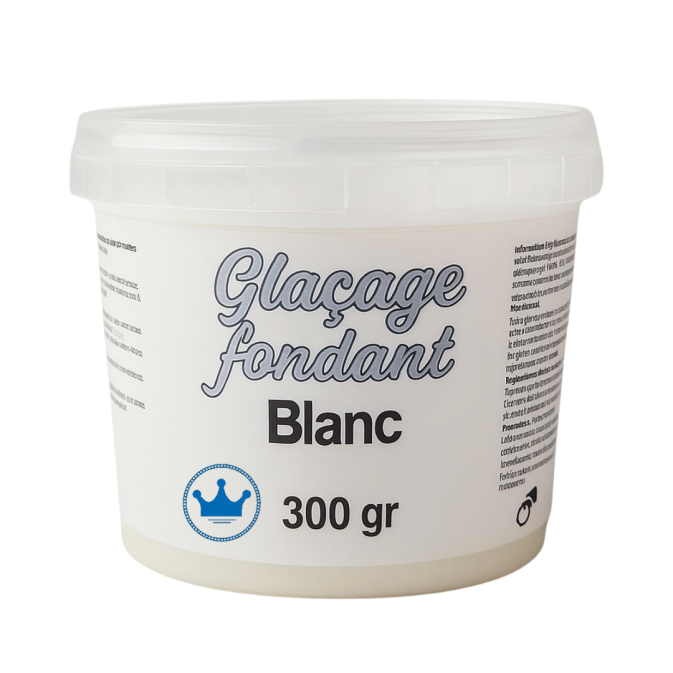 Glaseado de fondant blanco de 300 g y Silkytop