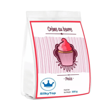 Mezcla de crema de mantequilla de fresa 300 g silkytop